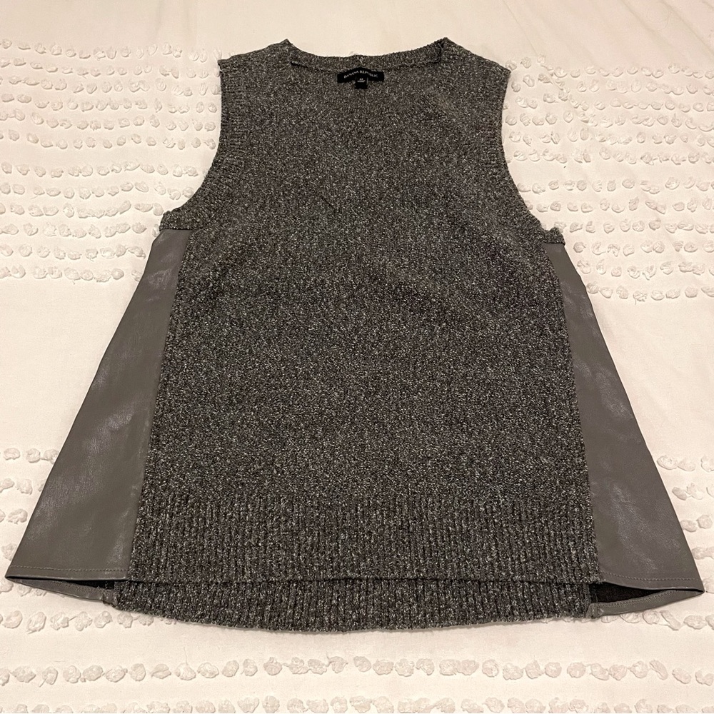 Banana Republic Sweater Top with Leather